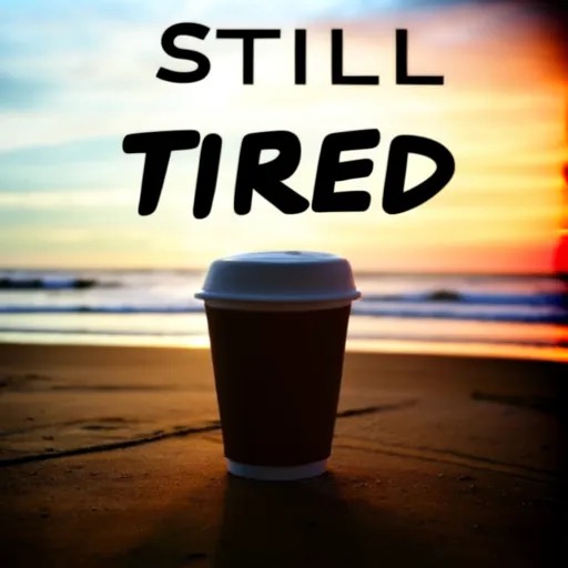 Text-to-image example of a sleepy scene