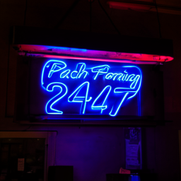 Flow Matching baseline neon sign text rendering